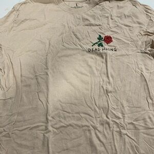 Men's Beige Graphic T-Shirt